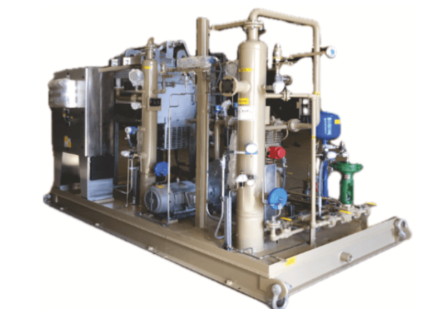Single-stage gas compression system Single-stage gas compression system