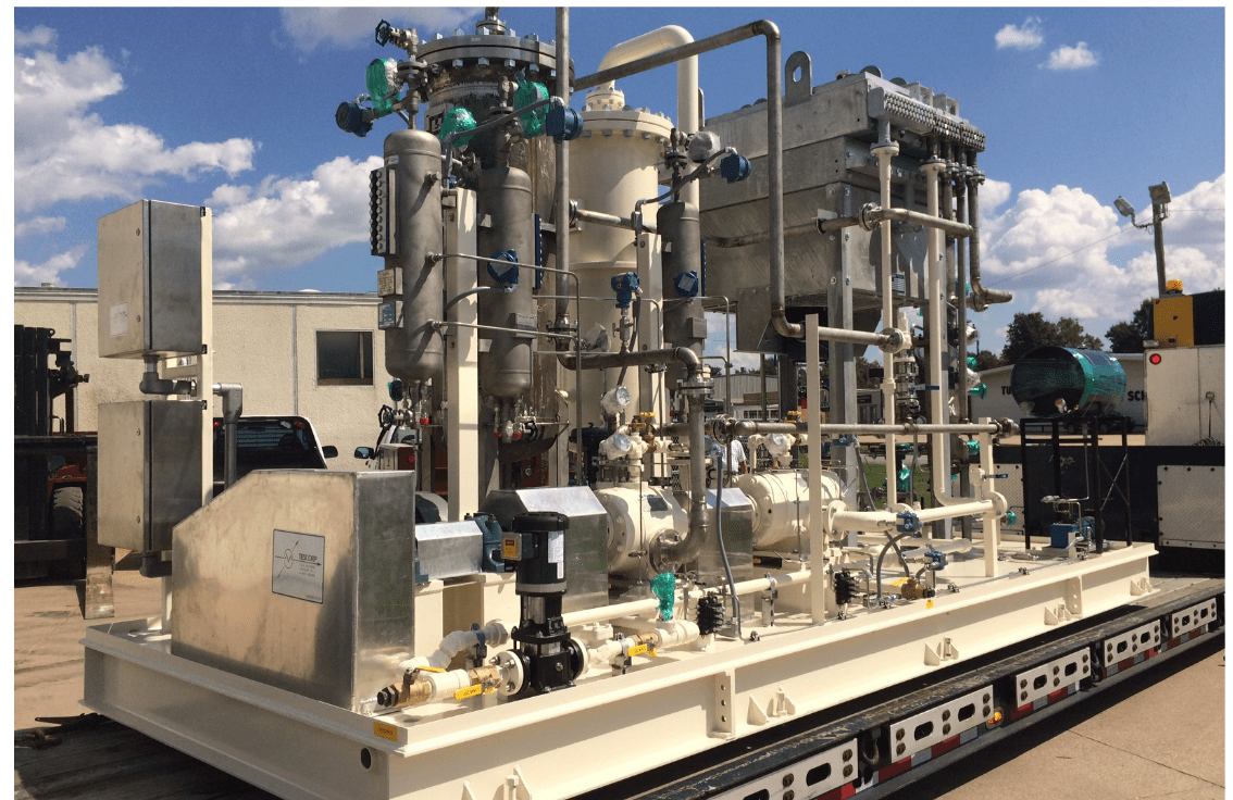 CVR-2 heavy-duty two-stage reciprocating compressor skid for high-flow vapor recovery