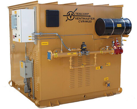 CVR-1 skid two-stage reciprocating compressor for saturated wet gas recovery