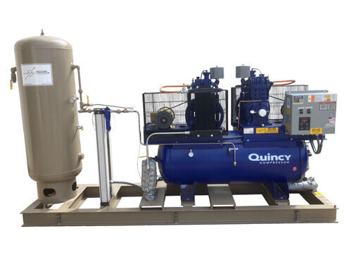 Instrument Air Unit with Quincy Reciprocating Compressor